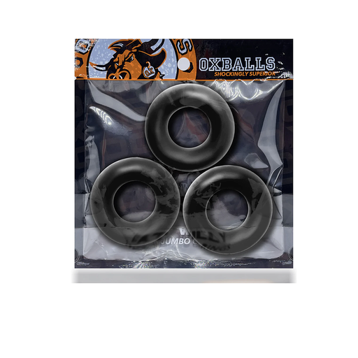 [OX-FATWILL-Black] OXBALLS FAT WILLY 3 PACK 