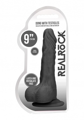 [REA096-FLESH] REAL ROCK 23CM DILDO W/ BALLS