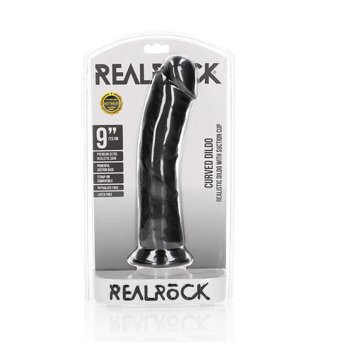 REAL ROCK CURVED DILDO NO BALLS 23cm