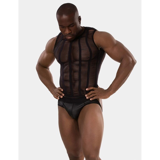 [92580-Black] BARCODE BERLIN SEAMLESS TANK TOP  LOUP