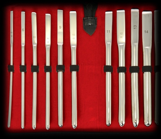 [133664] BLACK LABEL 10 Piece Stainless Steel Sounding Set 5-14 mm