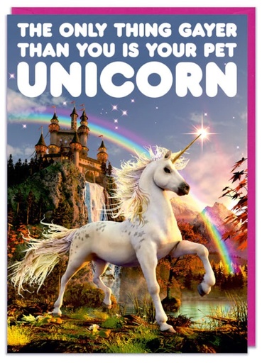 [DMA 180] DM YOUR PET UNICORN CARD