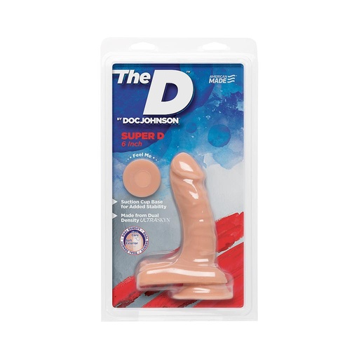 [1700-01-CD] DOC JON SUPER D 6 INCH DILDO VANILLA