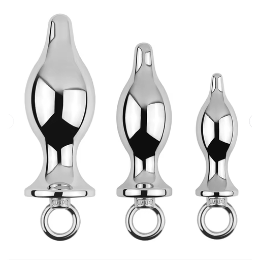 GAYT*GEAR ANAL PLUG WITH PULL TAB (ALU ALLOY)