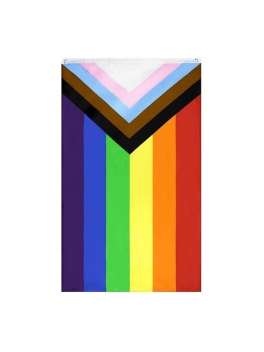 [P0012265] GAYT*GEAR FLAG PROGRESSIVE PRIDE 150X90cm