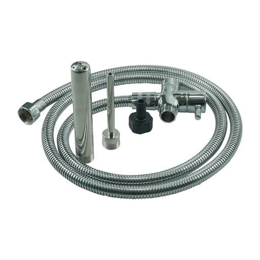 [ET-SET-01] GAYT*GEAR SHOWER ENEMA FULL SET W/ 2 SHOWER HEADS, FLOW VALVE & HOSE