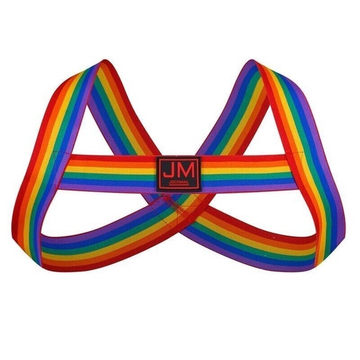 [JM 915-RAINBOW-ONE SIZE] JOCKMAIL 915 PRIDE HARNESS ONE SIZE